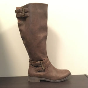 JustFab Hally Buckle Boot